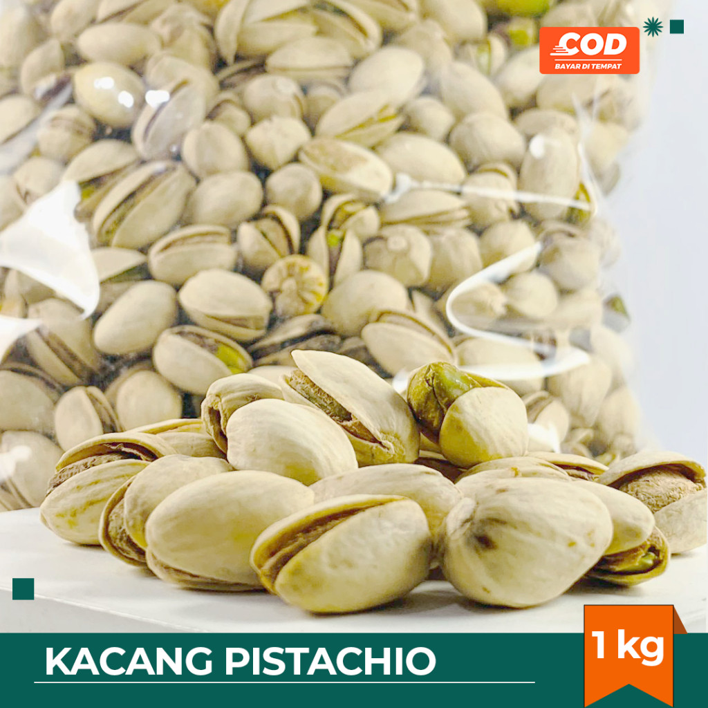 

KACANG PISTACHIO 1kg / KACANG FUSTUK / Kacang Pistachio Arab Fustuk Murah / Kacang Oleh-Oleh Haji