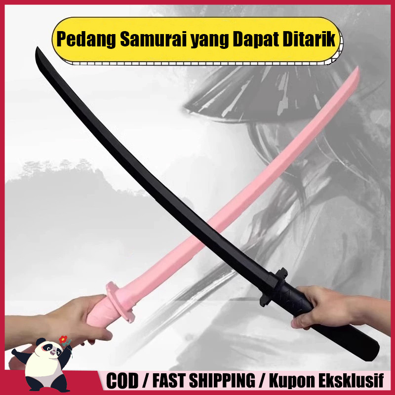 Mainan Pedang Lipat | Kimetsu Samurai Katana | Mainan Katana /Pisau Mainan Plastik yang Dapat Ditari