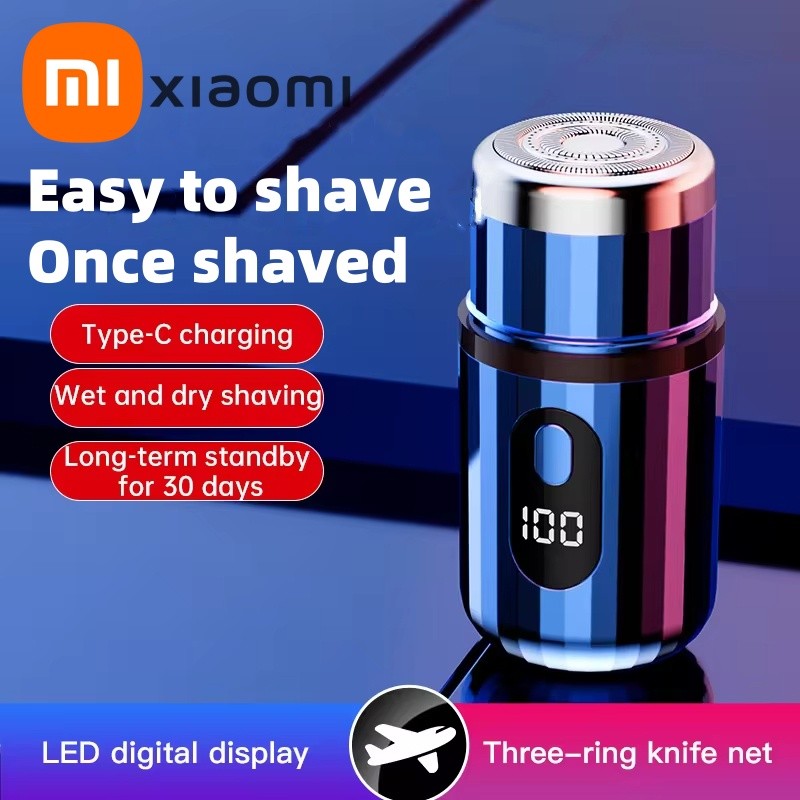 Xiaomi Mini Electric Shaver USB-C Rechargeable Shaver Waterproof Portable Shaver Powerful Travel Hom