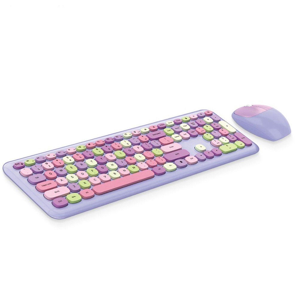 

Mofii Wireless Keyboard and Mouse Combo Slim Compact 2.4G USB Full Size Wireless Mouse and Keyboard Combo 110 Keys Keyboard