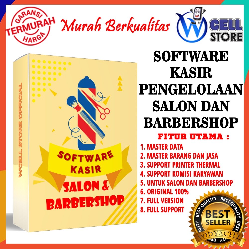 SOFTWARE PROGRAM APLIKASI KASIR SALON BARBERSHOP SPA MASSAGE DLL