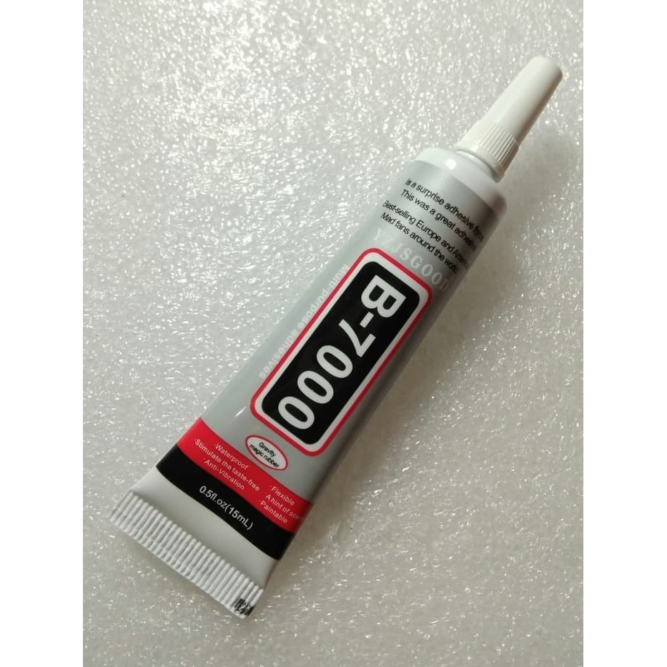 

Lem Perekat LCD dan Touchscreen Power Glue Strong Adhesive 15ml - B-7000 - Transparent