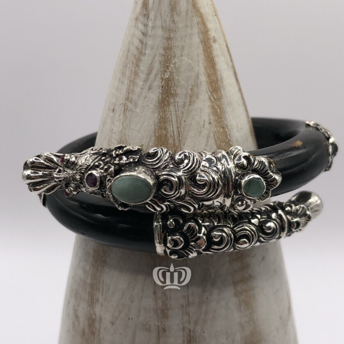 Dewi Souvenir Silver | Gelang Uli Basuki Kombinasi Perak Bali