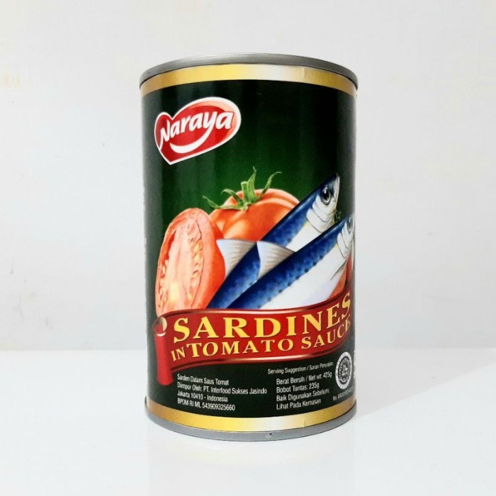 

NARAYA IKAN SARDEN SAUS TOMAT 425G Harga Termurah