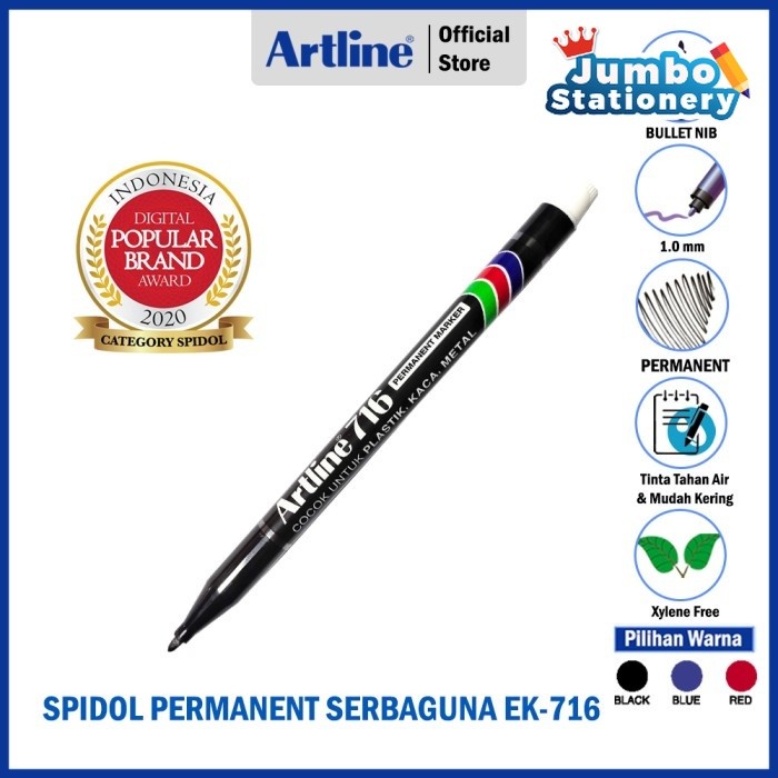 

SPIDOL ARTLINE PERMANENT MARKER EK-716 Biru