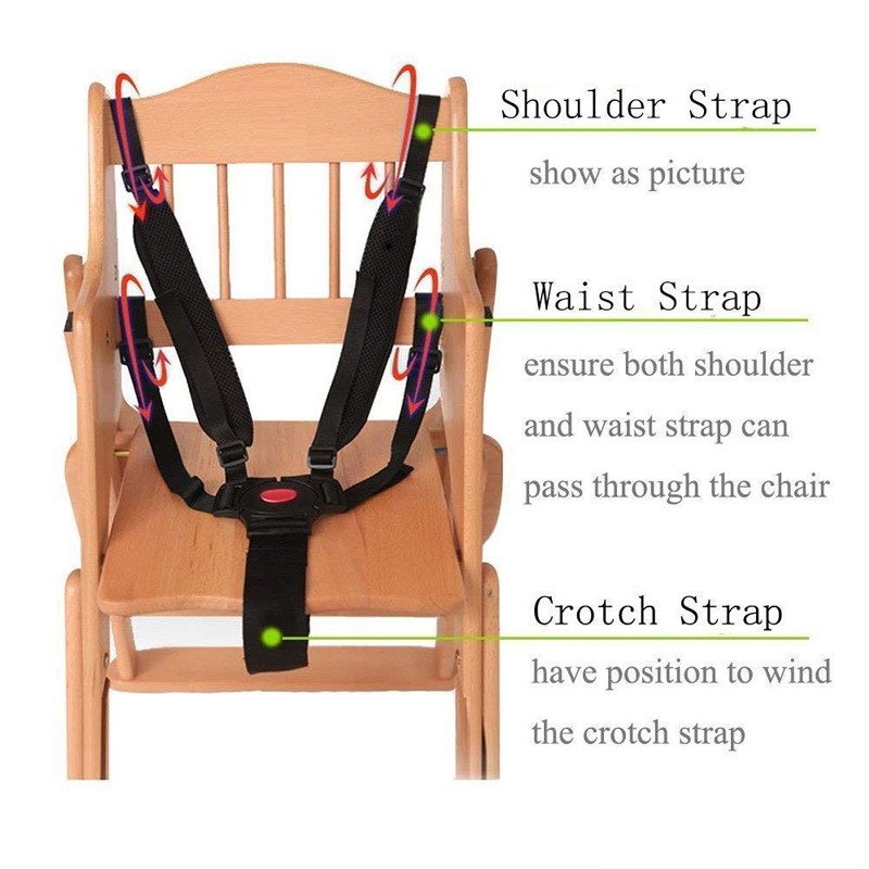 Sabuk Pengaman Stroller Bayi 5 Titik / Seat Belt Baby Chair Stroller Adjustable