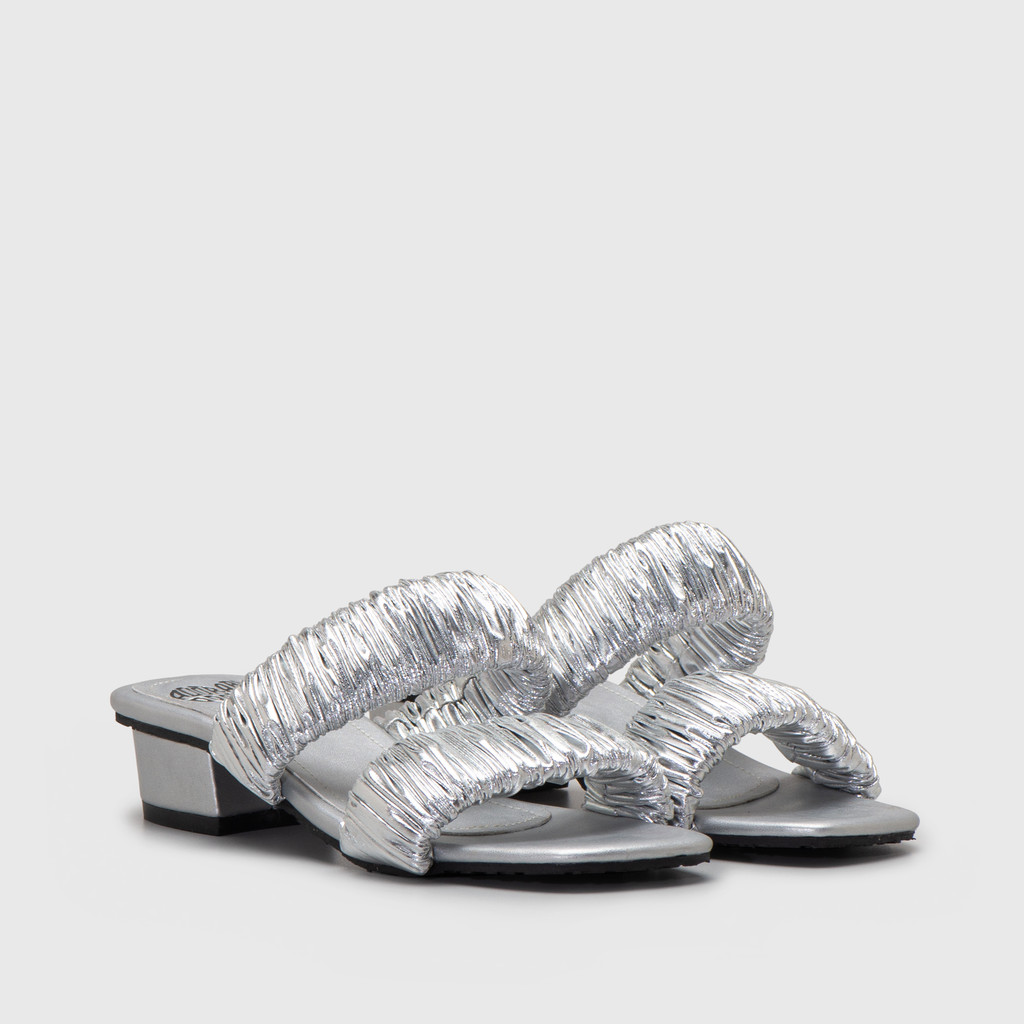 Adorableprojects - Jelltya Heels Silver - Sandal Wanita