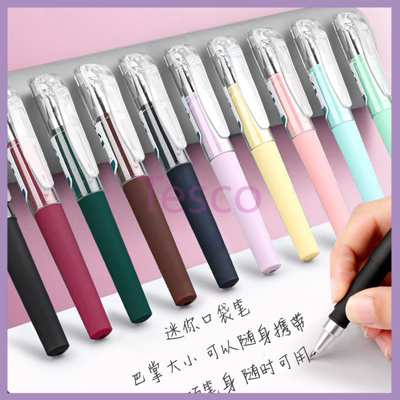 

pena gel mini pendek/pena saku/pena pendek portabel/pena tanda tangan kecil cepat kering 0,5mm