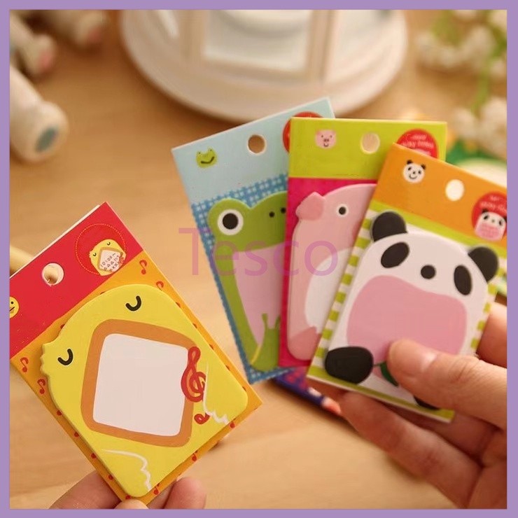 

Tesco Memo Catatan Tempel Kartun/Memo Stiker Pola Hewan Lucu