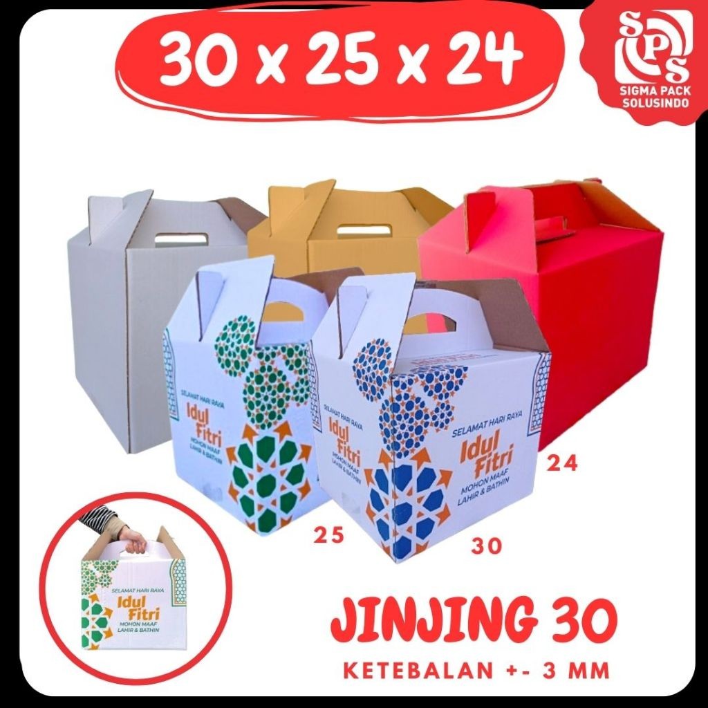 

Kardus Jinjing 30x25x24 Dus Parcel Packing/ Box Parcel / Box Lebaran/Dus Parsel Ied idul Fitri/Paket Sembako/Bingkisan sembako/hampers/eid mubarak VICTORY JPN