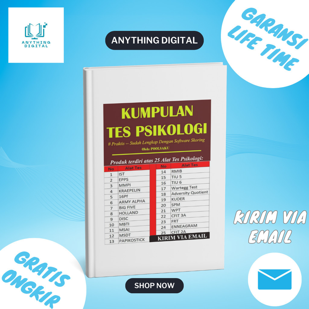 ( LIFE TIME ) Software Alat Tes Psikologi / Aplikasi Skoring Psikotes