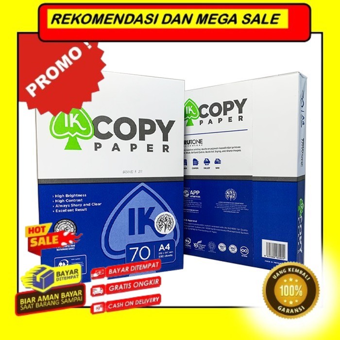 

Rekomendasi Terlaris Paper One Kertas Print A4 75Gr [ RIM ] - Ik Paper Promo