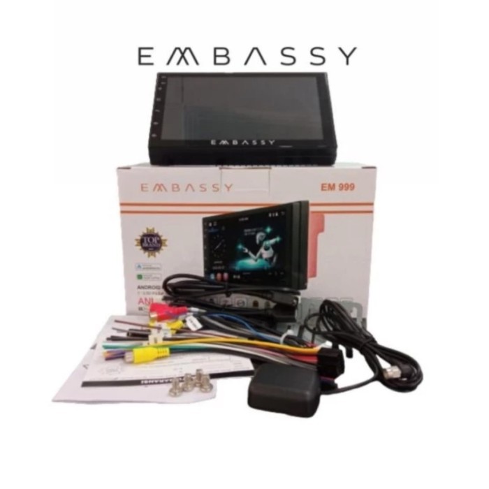 EMBASSY EM 999 Head Unit Android Embassy 7 inchi AHD