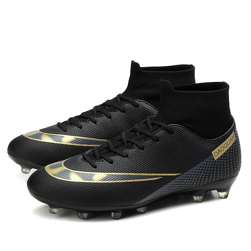 New Men Football Boots Outdoor Lawn Turf Soccer Shoes Sneakers Ankle Free Shipping Training Non-slip