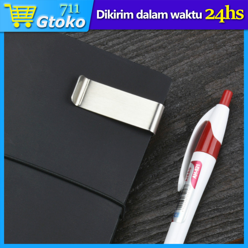 

Penjepit Uang Kertas Klip Dompet Bahan Stainless Steel Mini Money Clip