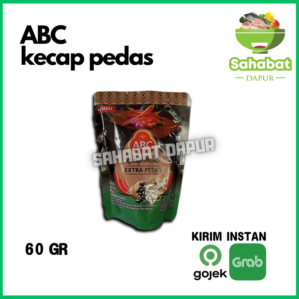 

Kecap Manis Pedas ABC 60 gr / Spicy SoySauce - Sahabatdapur