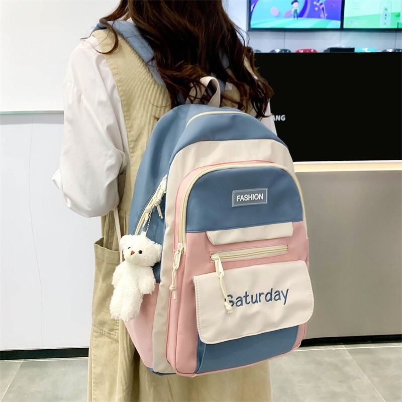 Backpack Kuliah Tas Ransel Pria Tas Ransel Laptop Wanita Aesthetic Vintage Style