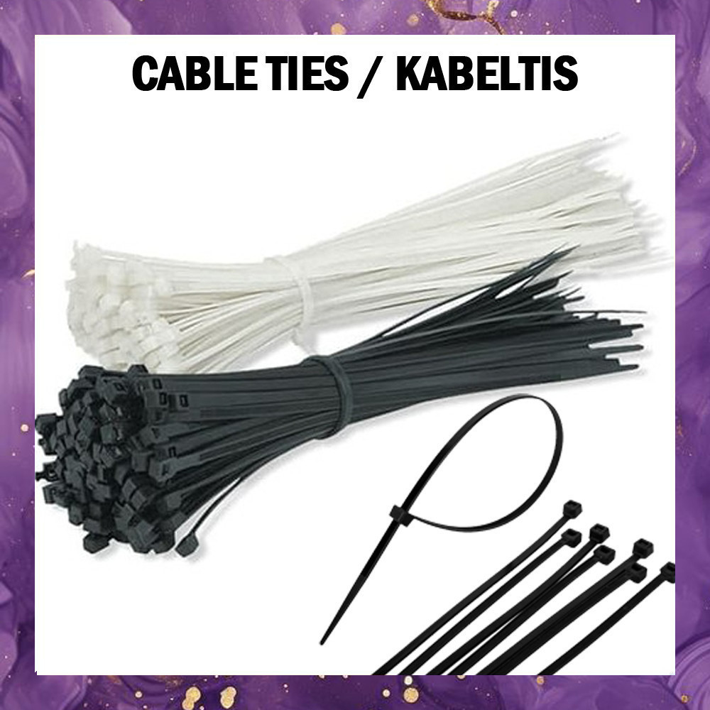 

(SBA) Cable Ties 10 15 20 CM Per Pack Isi 100pcs Kabeltis Pengikat Kabel Ties Nylon PL2916A3
