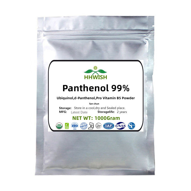 

50-1000g Panthenol 100% Powder,ubiquinol,d-panthenol,pro Vitamin B5,skin Conditioning, Hair Care