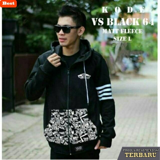 hoodie pria keren Jaket Vans Batik Hoodie Pria