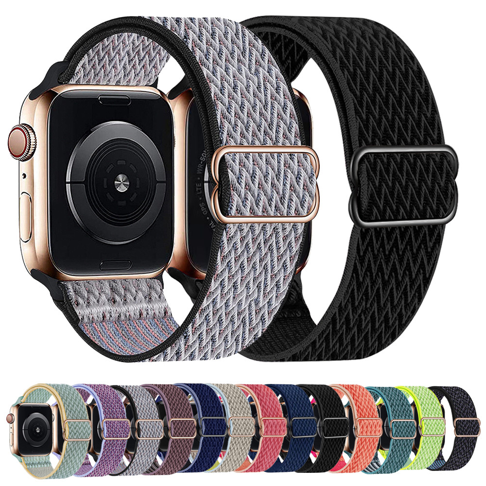 Nylon Loop Strap For Iwatch 7 Series ultra 8 Iwo 13 Pro W26 DT100 S7 Pro T500 W27 HW22 Apple wacth 6