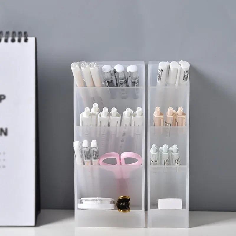 

Desk Storage Box Pen Storage Brush Holder Desk Pencil Holder School Supplies Stationery and Office Cosmetic Storage Box