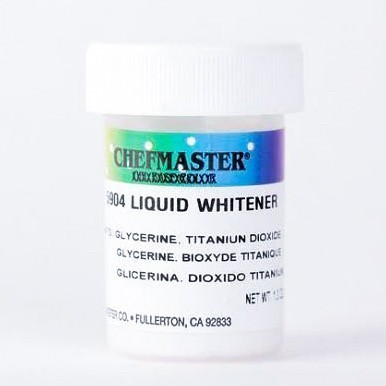 

Chefmaster WHITENER Liqua Gel Food Color 20 gr Pewarna Makanan | Putih 20ml