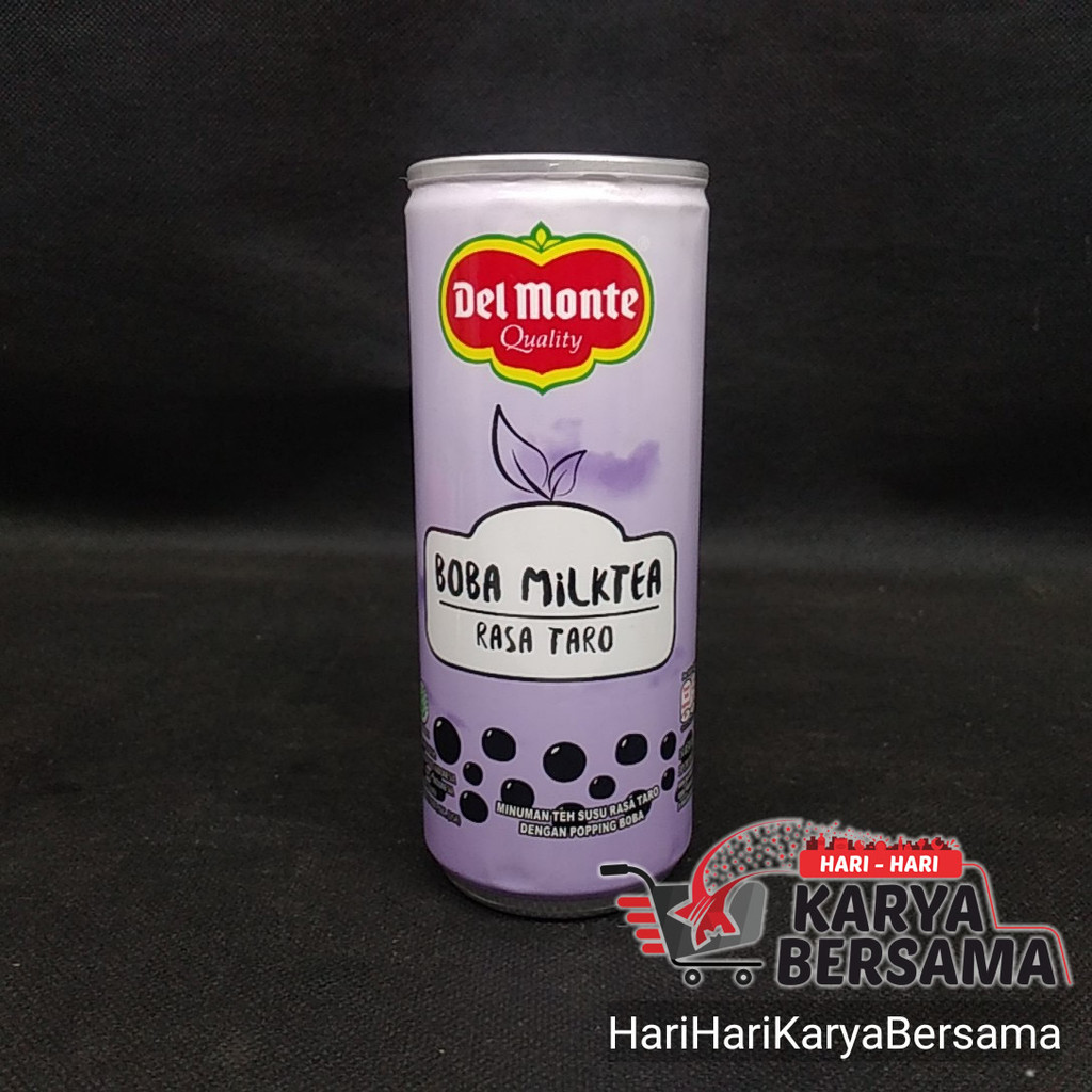 

MINUMAN RINGAN DEL MONTE BOBA MILKTEA RASA TARO BOTOL 240ML