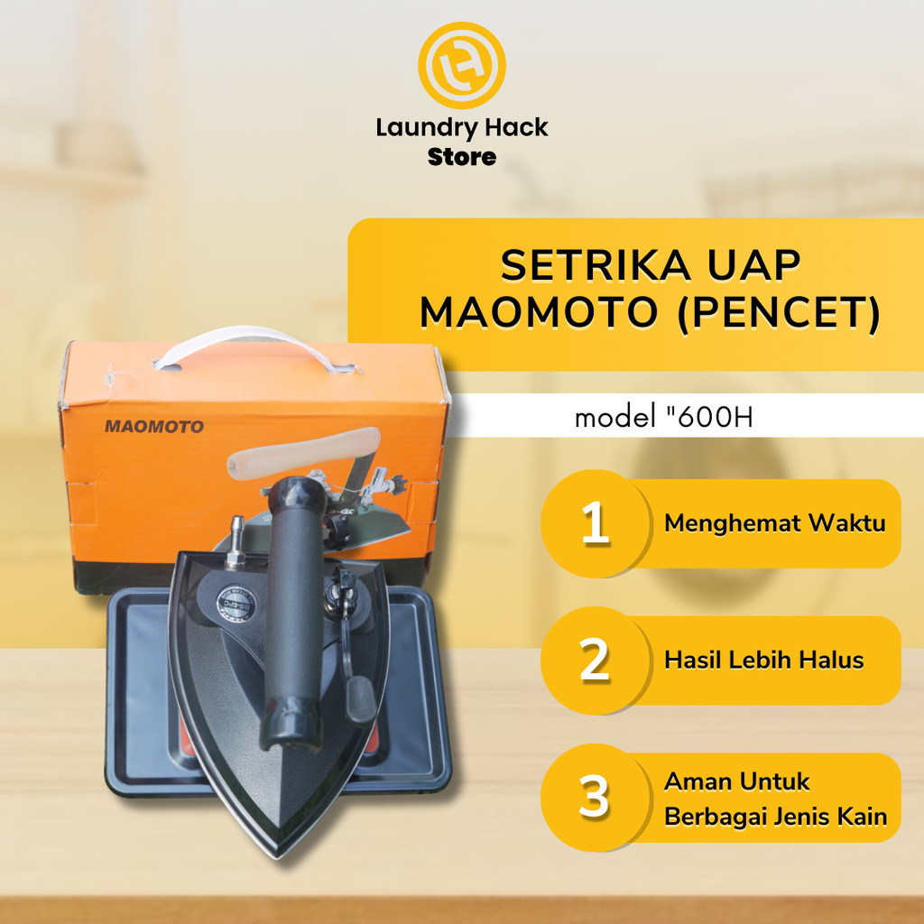 MAOMOTO SETRIKA UAP PENCET