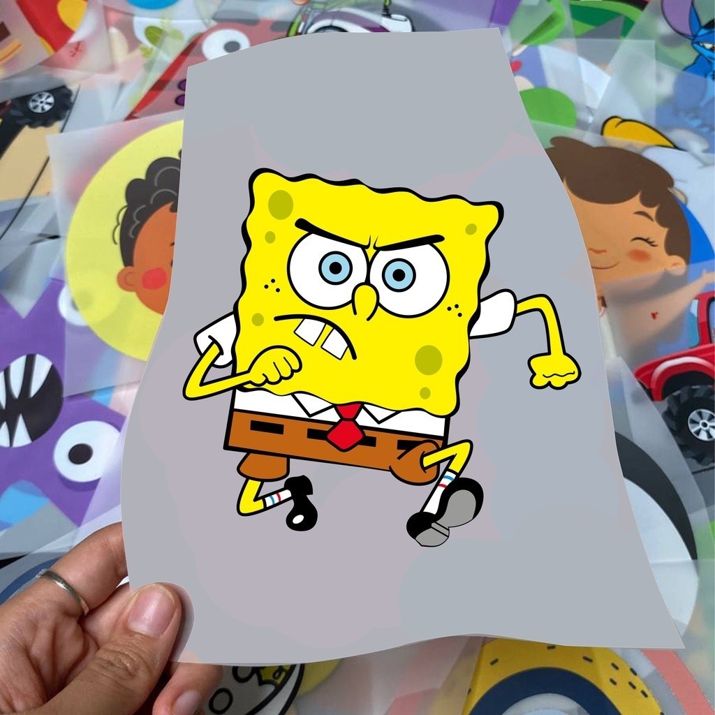 

SABLON SETRIKA - SABLON DTF - SABLON INSTAN - TEMA SPONGEBOB SQUAREPANTS