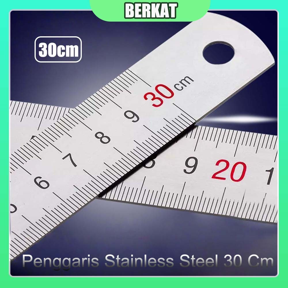 

Penggaris Stainless Steel 30 Cm / Penggaris Pengukur Ujian Siswa Penggaris Gambar / Penggaris Besi / Stainless Steel Ruler
