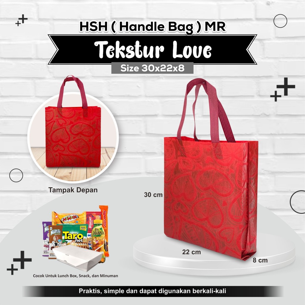 

[LUSINAN] Tas Souvenir Tas Wisuda Tas Spunbond Tekstur Tas Seminar Tas Dokumen Uk 30x22x08 Tekstur