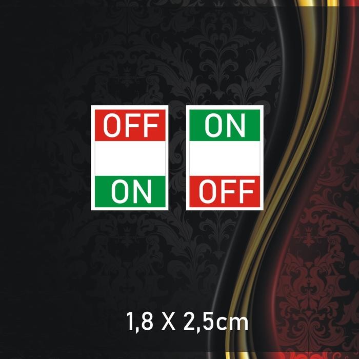 Sticker On Off Saklar Listrik - 3 Model