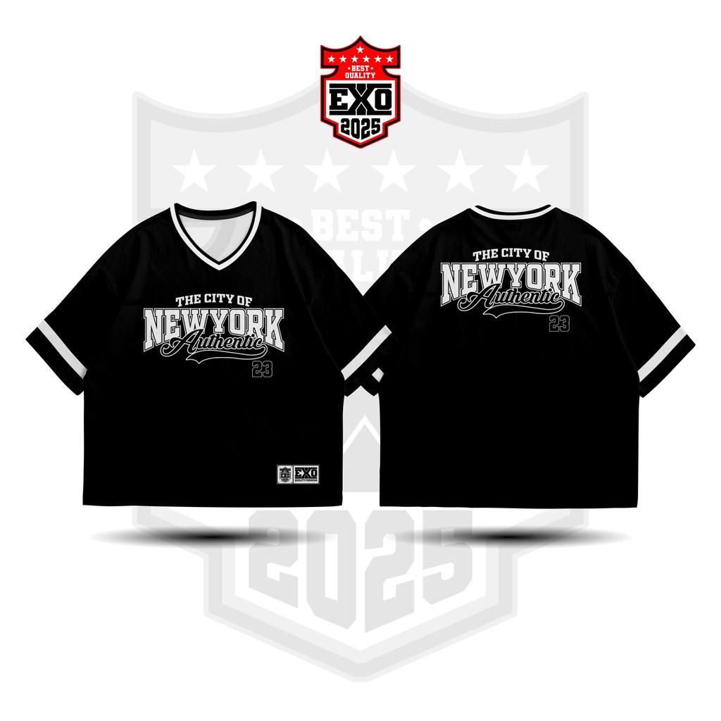 Baju Jersey Outfit Streetwear Oversize Boxy Retro Unisex Vintage