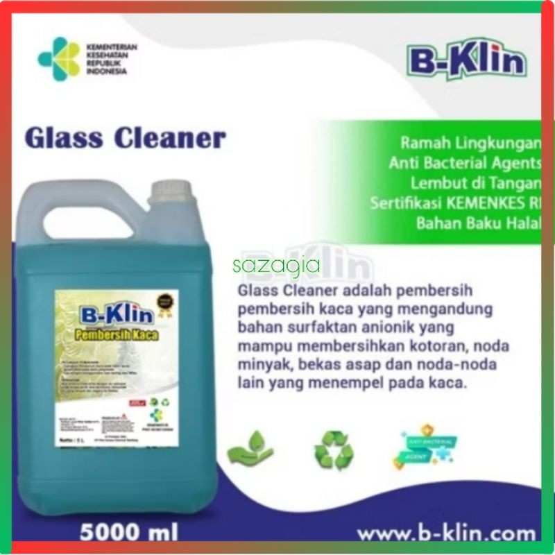 (SG) Cairan Pembersih Kaca B-Klin 5 Liter