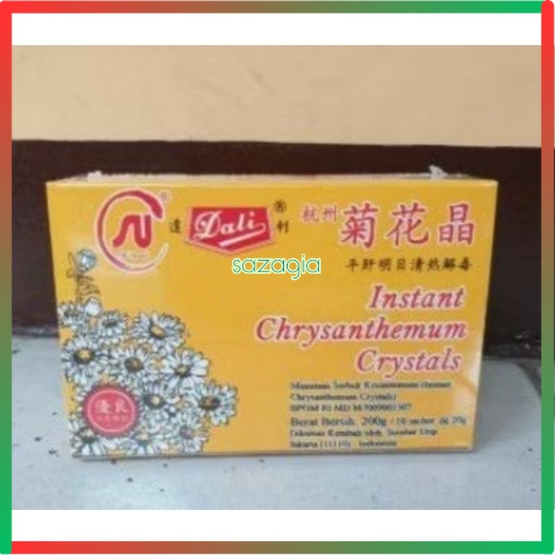 

(SG) Dali Chrysanthemum Tea Crystal / Teh Kembang Krisan 200gr (1box Isi 10 Sachet)