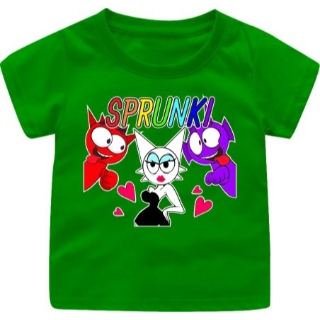 jsjvian_thebest// Baju kaos Atasan Sprunki Ungu Oren Hitam Anak Cowok/Cewek 1-12TAHUN/REMAJA/DEWASA 