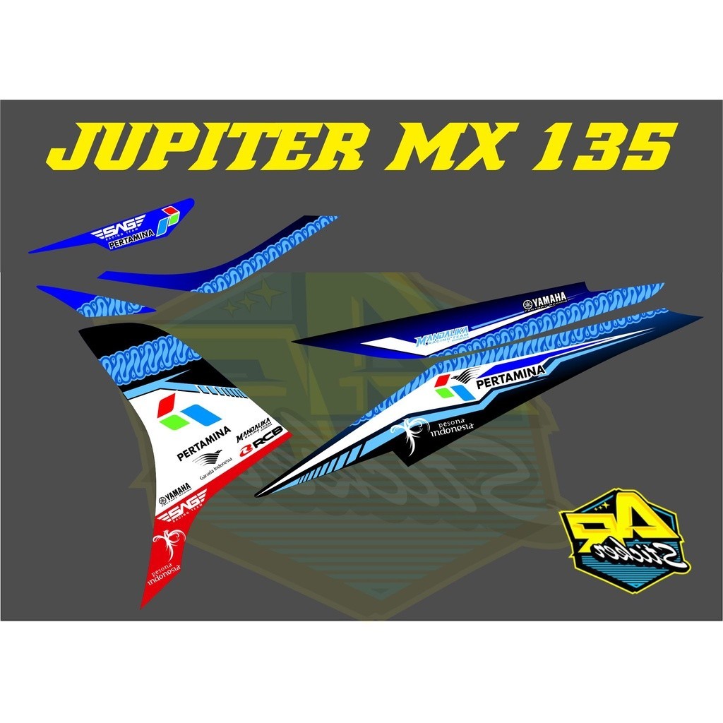 Striping Jupiter Mx Mandalika 135 Striping Mx New Sticker Jupiter Mx Stripping Stiker Mx Sticker Jup