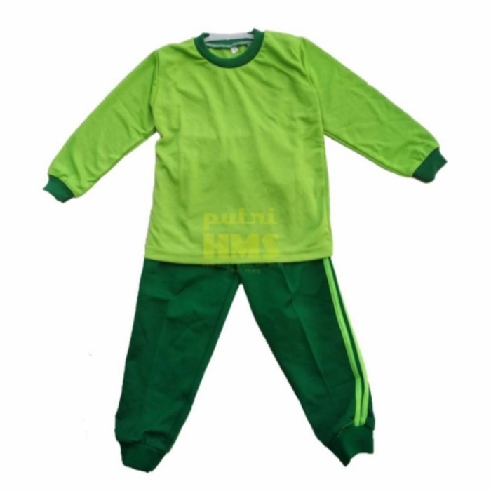 seragam sekolah anak paud,TK.baju seragam olah raga paud,tk - Hijau, S