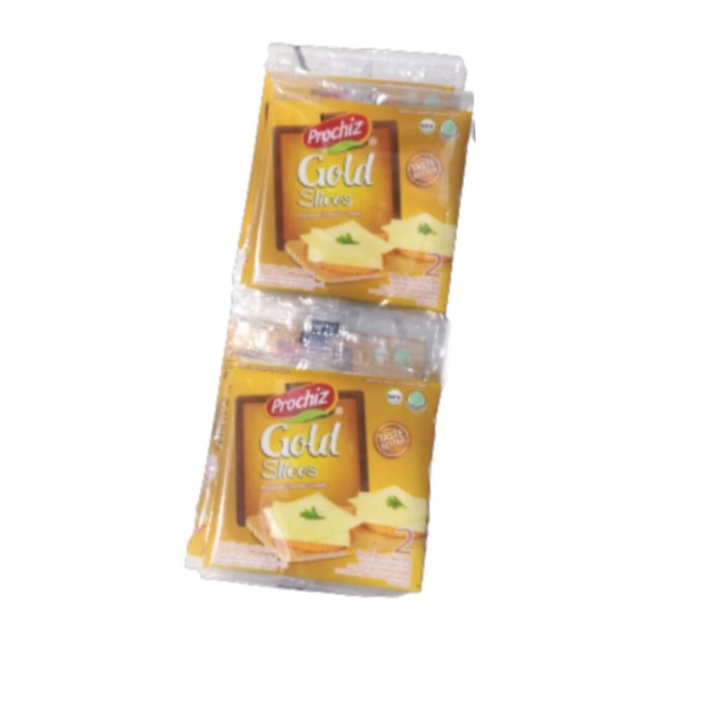 

Prochiz Gold Slices / Keju Cheddar Olahan Renteng Isi 8 Bungkus @26 G (Isi 2 Lembar) - pengedarjajan