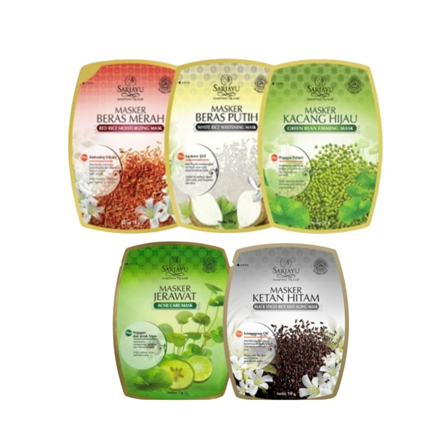 SARIAYU Masker 10g | MASKER WAJAH BUBUK By Beautypall