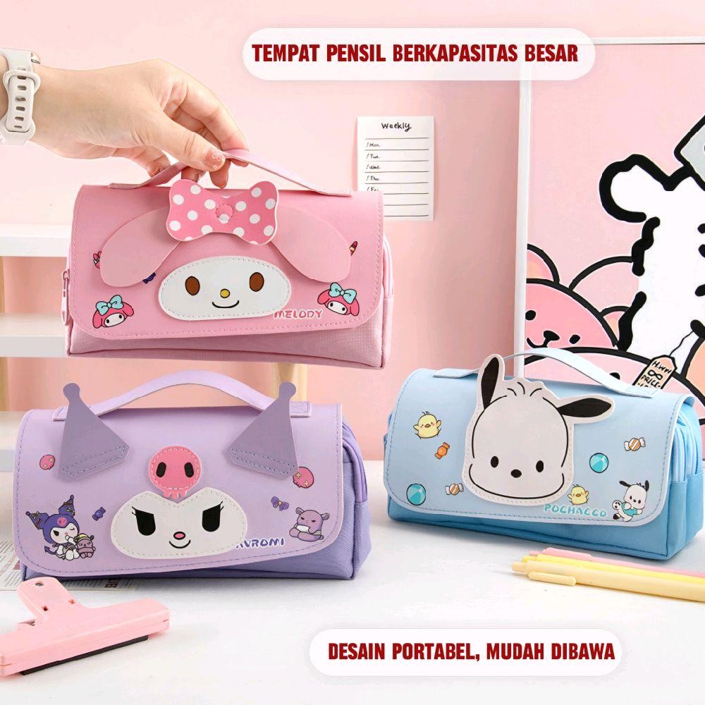 

Kotak Pensil 2 Layer 3D Motif Sanrio/Tempat Pensil Multifungsi import