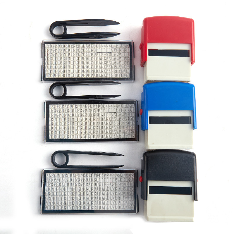 

Rubber Stamp Kit DIY Self Inking Business Address Name Number Letter Stamp Handicrafts Printing Rubber Stamp