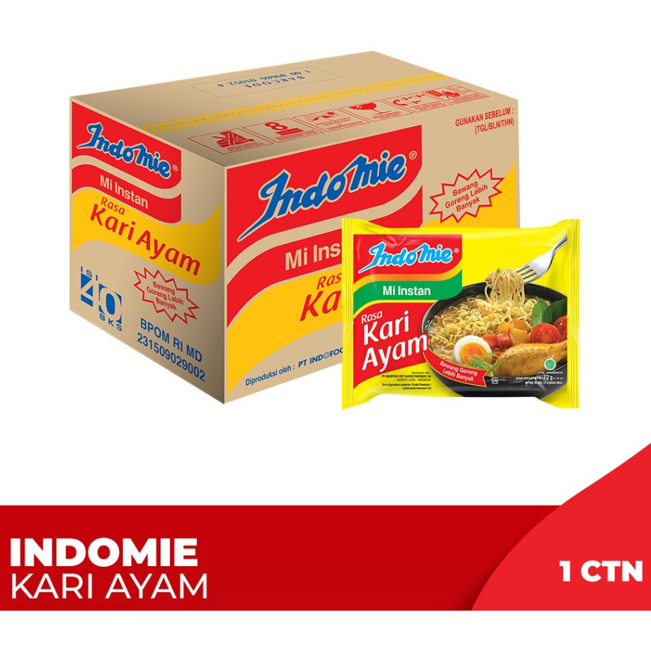 

1 Ctn - Indomie Kari Ayam - indofood