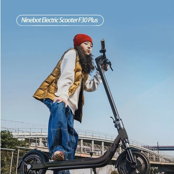 promo Electric Scooter Skuter Listrik Dewasa 300W Hitam F30 Plus Ninebot KickScooter