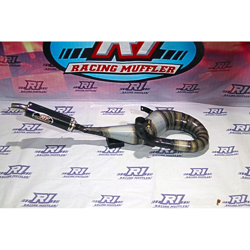 knalpot vespa racing buang kanan super R1racing knalpot vespa purbalingga asli