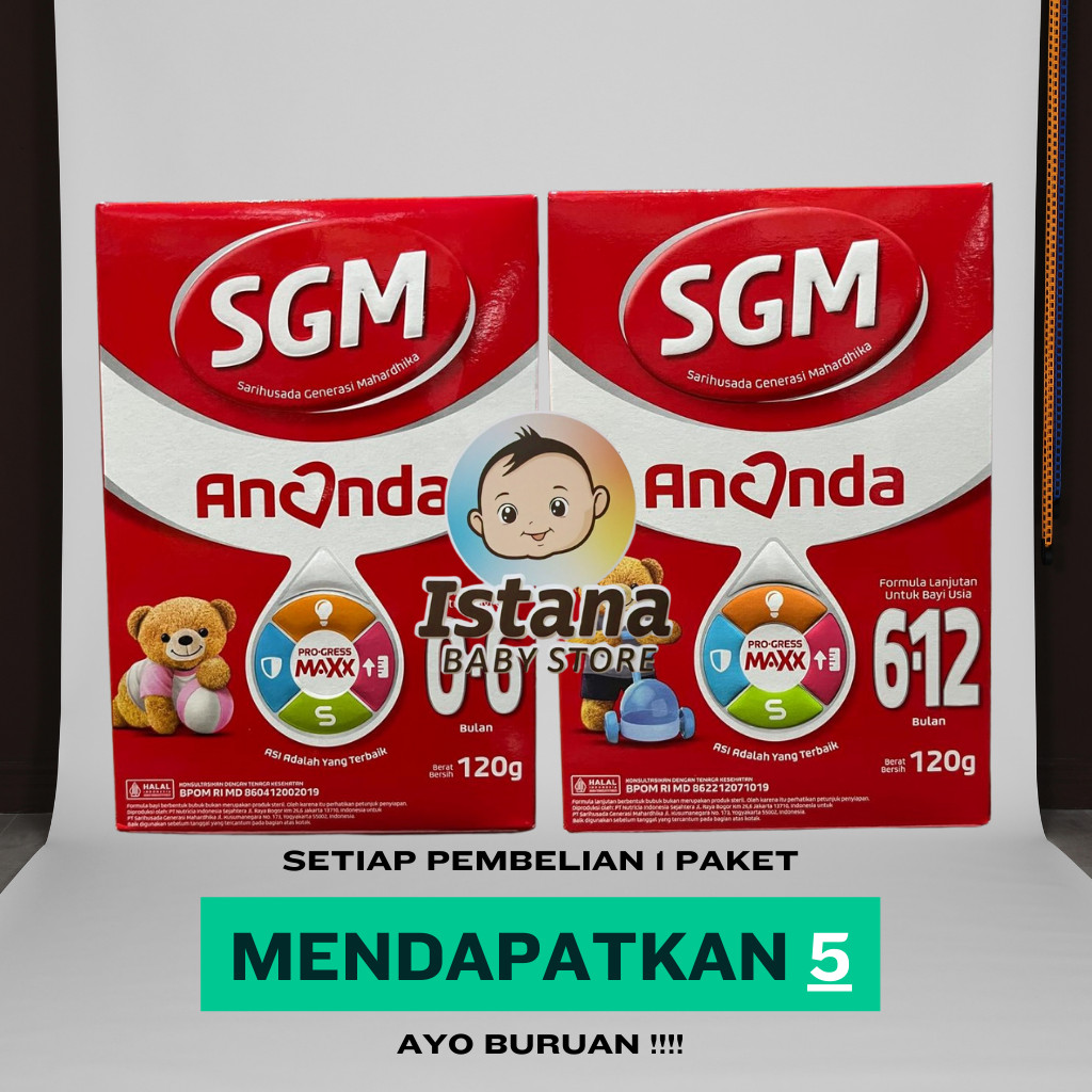 SGM Ananda Isi 5 120gr 0 6 Dan 6 12 Bulan Susu Formula Pertumbuhan Bayi