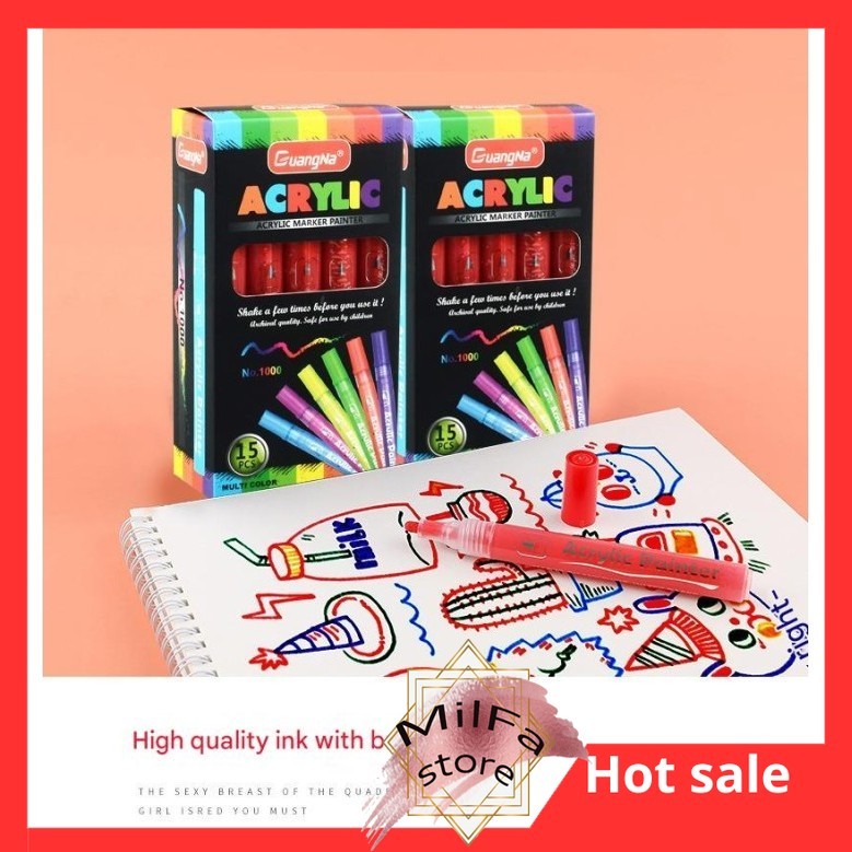 

MF772 Spidol Akrilik Market 12 Warna Set Spidol Cat Acrylic