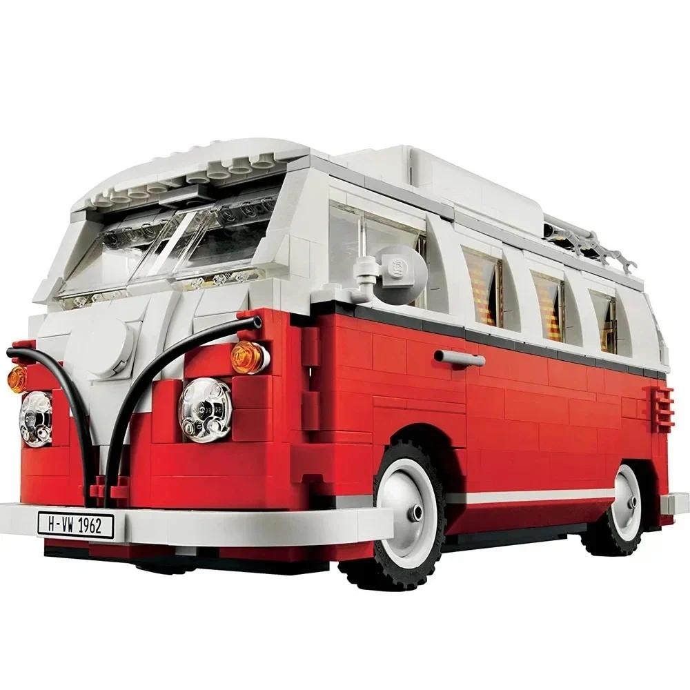  NEW Volkswagen T1 Camper Bricks Van Car Set Bluding Blocks Classical Creative Bus Model Toys for Ki