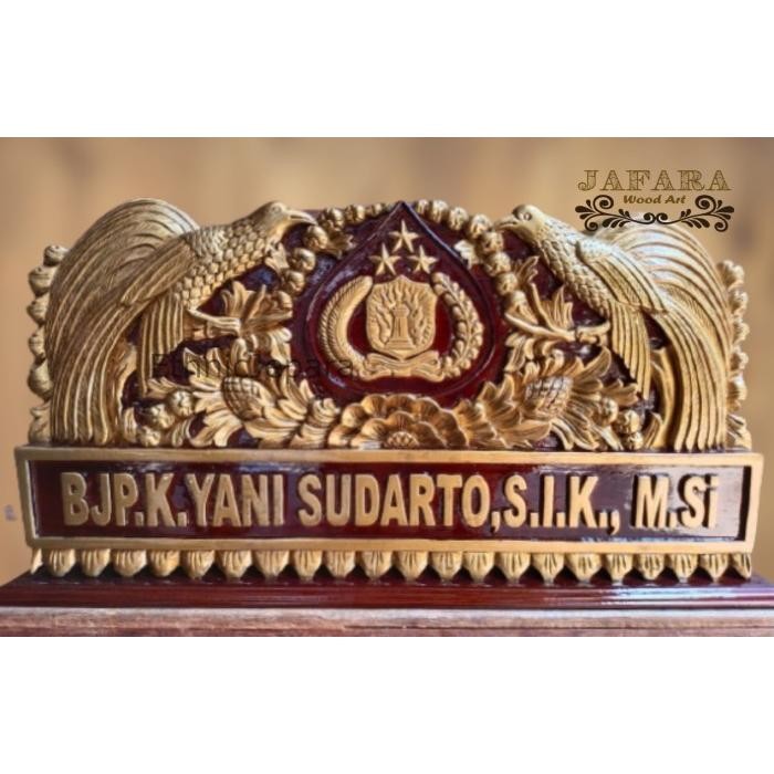 

Papan Nama Meja Kantor Custome/ Papan Nama Kayu Polri Bisa Custume Termurah Seindonesia EJ4354